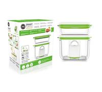 fosa Starter Kit, Innovativo Sistema Brevettato di Conservazione Sottovuoto per Alimenti, Automatico e Senza Fili, 1 Sigillatrice per Sottovuoto Compatta Turtle + 2 Contenitori di Alta qualità