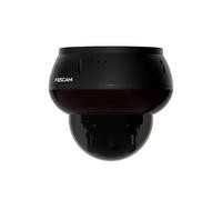 Foscam D8ET 4K 8MP PoE IP Dome Telecamera di sorveglianza con funzione PT motorizzata, rilevamento di persone e veicoli, IK10 protezione contro vandalismo (nero)