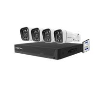 Foscam - Kit videosorveglianza digitale PoE 4 telecamere V8EP con disco rigido 2T incluso