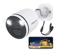 FOSCAM S41 Telecamera Ip Wifi Dual Bullet con faro LED integrato 4 Megapixel Wifi Dual 2.4/5Ghz HD 2K visione notturna, rilevamento movimento e allarme