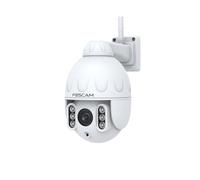 FOSCAM SD4 4MP Dual Band WLAN PTZ Dome Telecamera di sorveglianza con zoom ottico 4x e visione notturna fino a 50 metri, riconoscimento di persone, movimenti e rumori, bianco