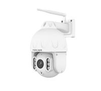 Foscam 8MP Wi-Fi Outdoor PTZ Dome IP Camera con spot e Smart Tracking SD8P Bianco