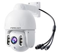 FOSCAM Telecamera di sicurezza esterna POE 4K/8MP, telecamera di sorveglianza di sicurezza domestica con tracciamento automatico, zoom ottico 4X, rilevamento umano/veicolo AI, visione notturna a