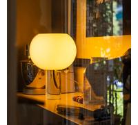Lampada da tavolo Foscarini Buds 3, cipria, vetro, plastica, E27 Foscarini