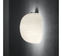 Foscarini Gem semi applique di vetro, grafite Foscarini