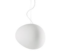 FOSCARINI lampada a sospensione GREGG GRANDE in vetro soffiato acidato