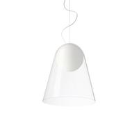 FOSCARINI lampada a sospensione SATELLIGHT a LED bianca e trasparente
