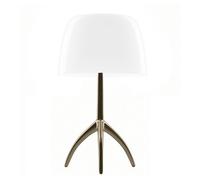 FOSCARINI lampada da tavolo LUMIERE GRANDE ON/OFF vetro soffiato e alluminio