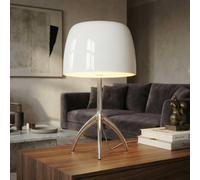 Foscarini Lumiere Lampada da tavolo grande, alluminio/bianco - con dimmer