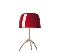 Foscarini Lumiere Lampada da tavolo grande, champagne/rosso - con interruttore