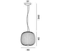 Foscarini Spokes 2 Midi Sospensione 45 cm vecchia classificazione)]
