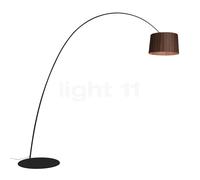 Foscarini Twiggy Elle Wood Lampada ad arco LED, nero - palissandro