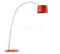 Foscarini Twiggy Lampada ad arco LED, rosso cremisi - tunable white
