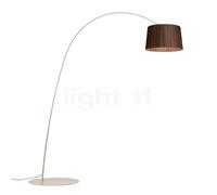 Foscarini Twiggy Wood Lampada ad arco LED, greige - palisander