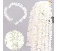 FOSDICK 10 PCS Ghirlanda di Artificiali Fiori Finti Da Esterno 100cm Appesi Ghirlanda di Vite per Decorazioni, Artificiale Appesi Viti Appese Fiori di Seta per Matrimonio Feste Giardino Casa Muri