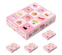 FOSDICK 5 Pezzi Rosa Scatola Regalo Piccola, 12 Scomparti Scatole Regalo, DIY Scatola a Sorpresa, Creativo Rosa Carino Scatole per regalo per Compleanno, Festa della Mamma, San Valentino