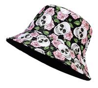 FOSDICK Cappello Pescatore Uomo Donna, Cappello da Pescatore, Cappelli da Spiaggia Protezione del Sole Bucket Hat Cappellino a Secchiello Estivo 56-58cm