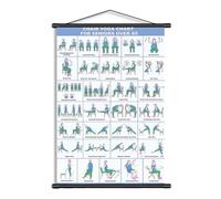 FOSDICK Poster Yoga sulla Sedia, Tabella Yoga Poster da Parete