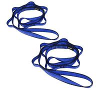 FOSER 2 cinghie di prolunga per amaca da yoga, fascia in nylon regolabile per fitness, pilates e allenamento (blu)