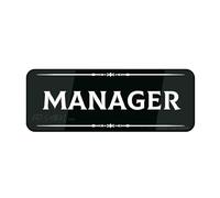 FOSHIN Cartello acrilico per manager della parete, decorazione per interni ed esterni, per casa, ufficio, lavoro, 25,4 x 7,6 cm