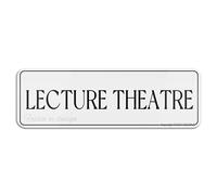 FOSHIN Cartello per lezioni teatrali 25,4 x 7,6 cm con simboli, autoadesivo, per ristoranti, saloni, hotel, motel, bagni pubblici, acrilico5