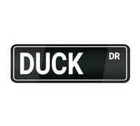 FOSHIN Duck Dr Cartello acrilico per decorazione da parete per interni ed esterni, per casa, ufficio, lavoro, 25,4 x 7,6 cm