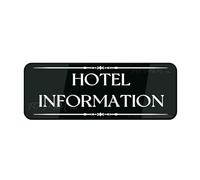 FOSHIN Il segno acrilico per il segno di informazione dell'hotel della parete di lunga durata con il doppio ha parteggiato il nastro 10X