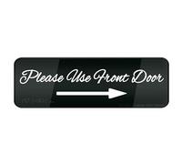 FOSHIN Usa la porta anteriore destra freccia segno angoli arrotondati lunga durata con nastro biadesivo nella parte posteriore 25,4 cm "x 7,6 cm ", acrilico 3