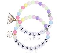 Foshird Braccialetto dell'amicizia per bambini, regalo di compleanno per bambini, per l'inizio della scuola, gioielli per bambini, Kindergröße, tessuto