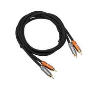 Fosi Audio 2RCA a 2RCA Cavo 3.9Ft, placcato oro 2 RCA maschio a 2 RCA maschio Cavo audio stereo per sistemi Home Theater/amplificatore/amplificatore/altoparlanti attivi (1.2m/3.9Ft)