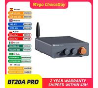 Fosi Audio BT20A Pro TPA3255 Amplificatore di potenza audio Bluetooth 300W x2 Mini HiFi Stereo Classe D Amp Bassi Alti per Home Theater