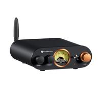 Fosi Audio MC101 Amplificatore Bluetooth 5.3, con VU Meter, Controllo dei Bassi e Acuti, 100Wx2 Mini Amplificatore Stereo HiFi a 2 Canali per Altoparlanti Passivi/Sistema HiFi Domestico/Home Theatre