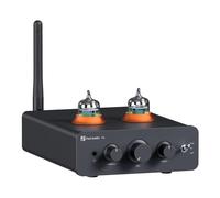 Fosi Audio P3 Hi-Fi Tubi Preamplificatore, Home Audio Mini Amplificatore a Valvole & per Cuffie, Bluetooth 5.1 aptX-LL & aptX-HD, Basso & Alto per diffusori attivi stereo Hi-Fi, RCA & AUX