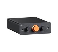 Fosi Audio P4 Mini Preamplificatore con 3 Ingressi RCA, Preamp Stereo Home Audio per Amplificatori/Subwoofer Attivi/Casse, Guadagno Regolabile a 3 Livelli (3/6/9 dB), Controlli per Bassi e Alti