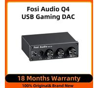 Fosi Audio Q4 Mini Stereo USB Gaming DAC e amplificatore per cuffie Adattatore convertitore audio per altoparlanti domestici/desktop alimentati/attivi