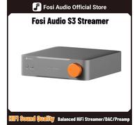 Fosi Audio S3 HiFi Music Streamer Bluetooth 5.3 AKM4493SEQ DAC Preamp Lettore Musicale di Rete Compatibile con AirPlay2, Google Cast