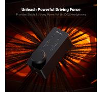 Fosi Audio SK02 DAC Amplificatore per cuffie Preamplificatore Supporto DSD 256 PCM Per cuffie bilanciate da 3,5 mm e 4,4 mm