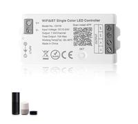 Fosingut C01W WiFi Dimmer Controller,Compatibile App Tuya/Smart Life,Controllo Vocale,Remote LM091,LM096,LM007,LM097,Timer,12V-24V Dimmer Switch per Striscia LED COB SMD 5630 5730 3528(Singolo Colore)