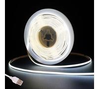 Fosingut COB Striscia LED Camera,5v 3m USB Luci LED TV Retroilluminazione Intelligente 4mm,480LEDs/m CRI90+ 6500K Bianco Freddo Strisce LED Adesive per Cucina Sottopensile,Armadio,PC, Mirror