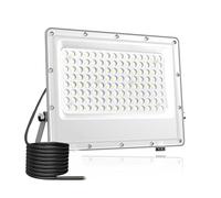 Fosingut Faretto LED da Esterno, 100W Faretti LED Esterno,Super luminoso 10000LM Fari di Sicurezza,144 LEDs 6500K Interni ed Estero Luci Faro per Giardino, Corridoio, Officina, Stadio, Parco