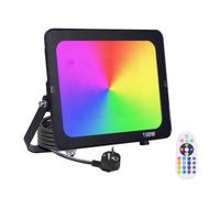 Fosingut Faretto LED da Esterno 100W,RGB Faretti LED con telecomando,Faro LED RGB Cambia Colore Dimmerabile,IP65 Impermeabile Lampada da Esterno,Proiettore Luci Discoteca DJ Per Natale,Halloween,Festa