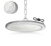 Fosingut Faretto LED UFO 200W,20000LM Faretti LED Soffitto Lampadario Bianco Freddo 6500K,IP65 Impermeabile UFO Lampada Officina,Industriale Plafoniera High Bay per Garage,Magazzini,Fabbrica,Palestra