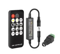 Fosingut Mini RF Dimmer Controller,14 tasti 5V-24V Dimmer Switch per luci a Striscia LED COB SMD 5630 5730 5730 3528(Singolo Colore)