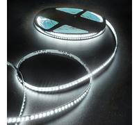 Fosingut Striscia LED Bianco Freddo 20 Metri,24V Strisce LED da Interno SMD 3528,180LEDs/m 8mm Alta Luminosità Nastro Luce Adesiva per Plafoniera,Sottopensile Cucina,Camera,Scale,Armadio,Casa DIY Deco