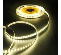 Fosingut Striscia LED Bianco Neutro 10 Metri,12V Strisce LED da Interno SMD 3528,120LEDs/m 8mm Alta Luminosità Nastro Luce Adesiva per Plafoniera,Sottopensile Cucina,Camera,Scale,Armadio,Casa DIY Deco