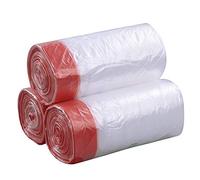 Fosly Sacchetti per la Spazzatura con Chiusura a Cordoncino, 30l, Trasparenti, 108 Pezzi