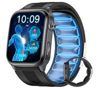 FOSMET S101 Smartwatch Uomo Pressione Sanguigna, Airbag, ECG, HRV, Nero