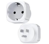 Fosmon - Adattatore da Presa Americana a Italiana - Adattatore di Presa USA - Da Italia a USA, Canada, Messico - Tipo C/E/F per Spina Elettrica USA di Tipo B - Accessorio da Viaggio Indispensabile