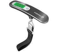 Fosmon - pesa Valigia da Viaggio - Bilancia valigie da Viaggio - Digitale Pesa Misura della Portatile Casa 50kg Funzione Adatto per Viaggiare - per Bagaglio, Borsa, ... - Argento