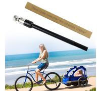 Fosoloni Asse a innesto per bicicletta, con rimorchio per bicicletta, adattatore per asse M12, adattatore per asse a innesto, 12 mm, per rimorchio, frizione per bicicletta (M12 x 1,5 | L: 160 - 178 mm